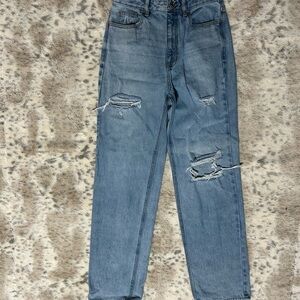 PacSun Men's Light Blue Distressed Jeans